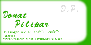 donat pilipar business card